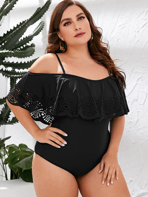 Maiô Plus Size Feminino Ciganinha Preto