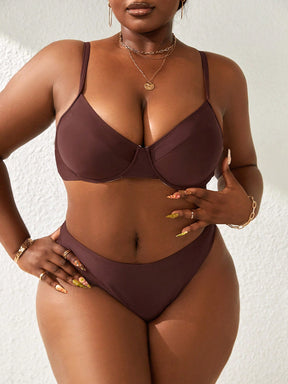 Biquíni Plus Size Levanta Seios Tanga com Bojo