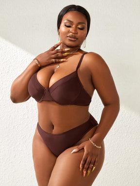 Biquíni Plus Size Levanta Seios Tanga com Bojo