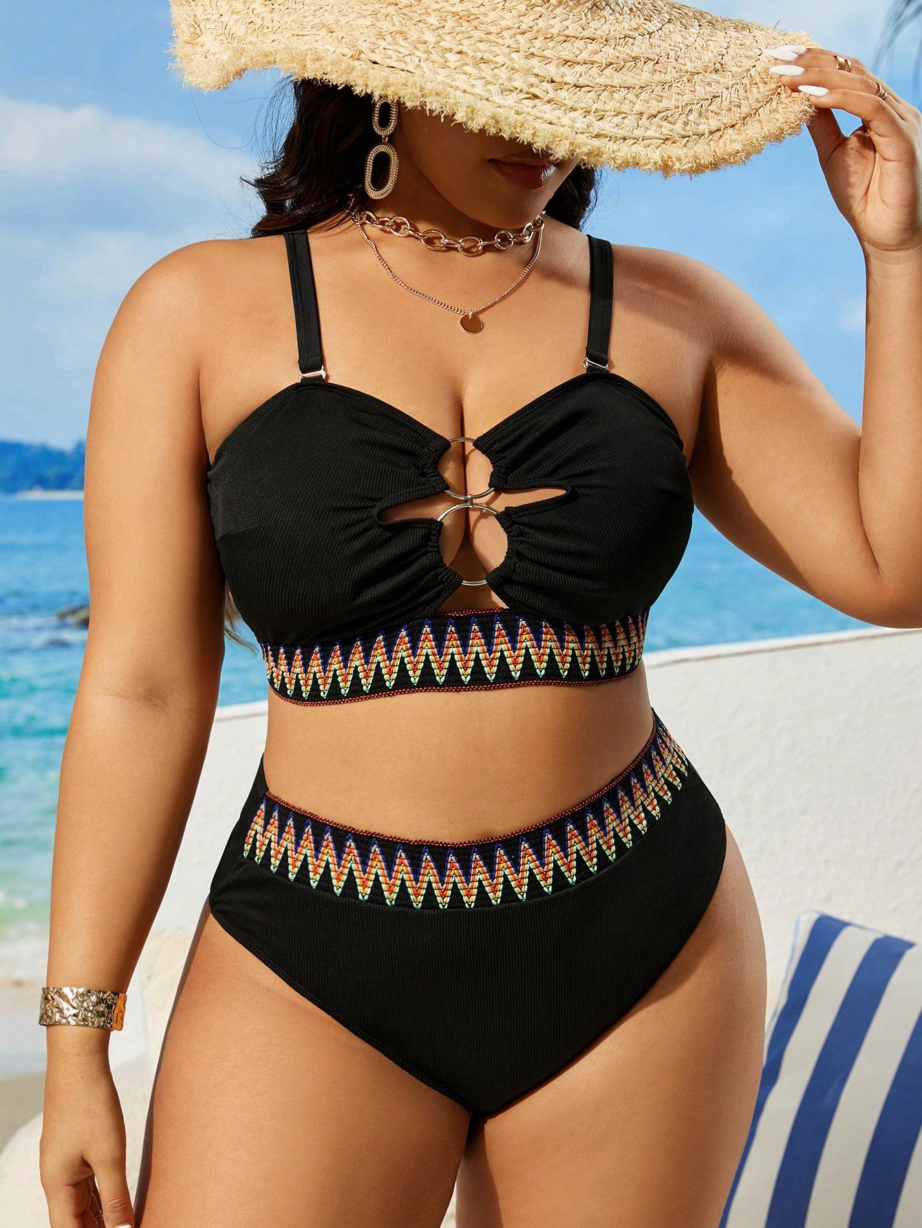 Biquíni Plus Size Hot Pant Alta Sustentação